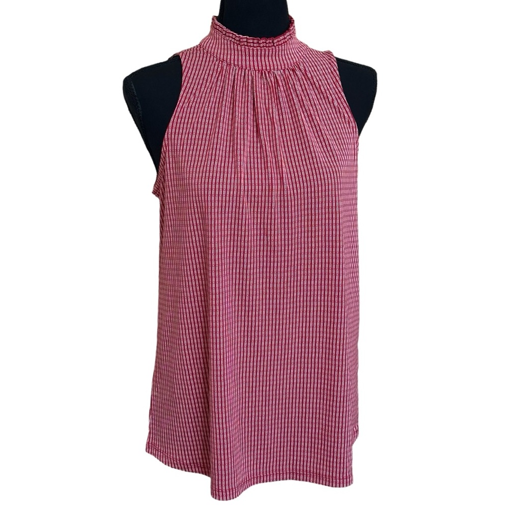 Banana Republic Red/White Checkered Top